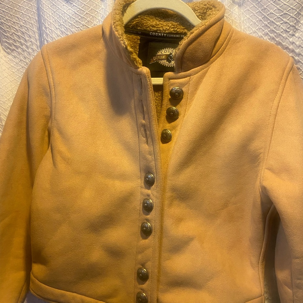 Women's Tan Button-Up Jacket
